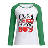 Valentine's Day T Shirts Couples Loose Long Sleeve T-shirt