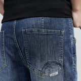 Men Jeans Blue Straight Jeans All-Match