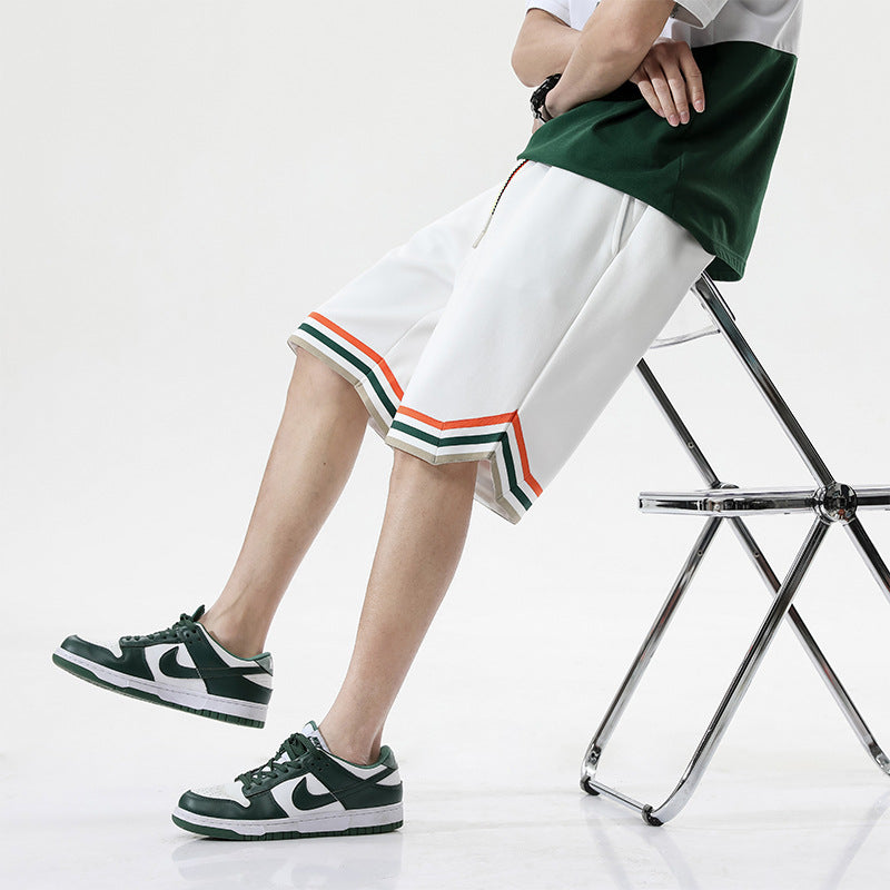 Men White Shorts Summer Shorts Men Loose Casual Pants