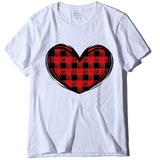 Valentine's Day T Shirts Couples Printed Women's T-shirt Loose T-shirt