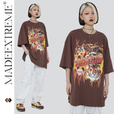 Y2g Shirts for Boys Summer Short-Sleeved T-shirt Retro Men