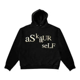 Askyurself Hoodie Retro High Street Casual Loose-Fitting Hoodie