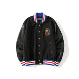Cardigan Baseball Jacket Autumn and Winter Astronaut Woolen Embroidery Baseball Uniform