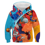 Children Hoodie Space Jam  Jordan Anime Personality Children's Sweater
