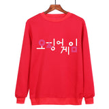 Squid Game Costume Digital Creative Printed round Neck Sweater