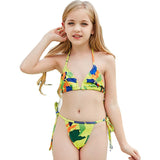 Children Swimwear Bikini Backless