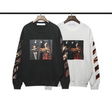 Off White Sweatshirts Off Crew Neck Pullover Sweatshirt Ow Terry Coat