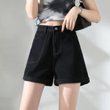 High Waisted Shorts Denim Shorts Women's Summer Wide Leg Hot Pants
