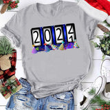 Valentine's Day T Shirt Short-Sleeved T-shirt Timer Digital 2022 Printed Summer Wear