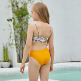 Children Swimsuit Children's Swimwear Split Backless Bikini