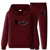 Vlone Hoodie & Pants 2 Piece Set Hooded Suits Men'S Casual