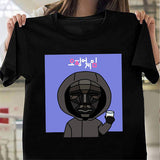 Squid Game Costume round Six Cartoon Print Short Sleeve T-shirt