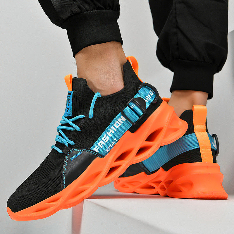 Men's Sneakers Summer Spring Leisure Breathable Flyknit Running Shoes Men's plus Size Couple Men's Fashion Shoes