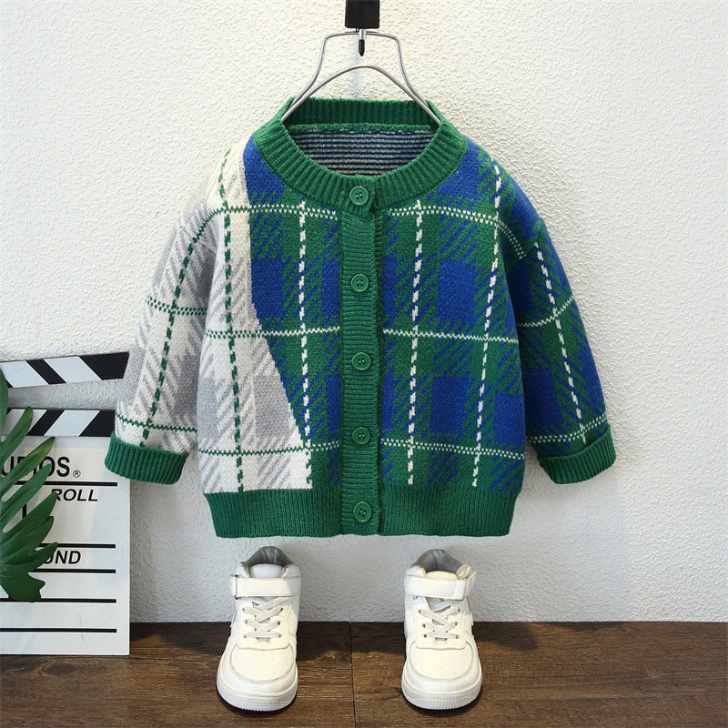Toddler Boys Jackets Baby Spring and Autumn Clothes Knitted Men's Fashion Tops