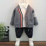 Toddler Boys Sweater Cardigan Autumn Sweater Coat