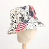Bucket Hat Fishing Cap Cotton Print Fisherman Hat Spring/Summer Men and Women Street Sun Hat
