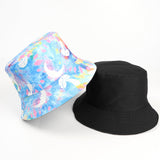 Bucket Hat Fishing Cap Cotton Print Fisherman Hat Spring and Autumn Baby Boy and Girl Summer Printing Pattern