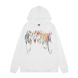 Kanye West Sunday Service Hoodie Autumn And Winter Avengers Vintage Trendy Painted Portrait