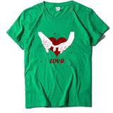 Valentine 'S Day T Shirt T-shirt Short Sleeve Love Printed Summer