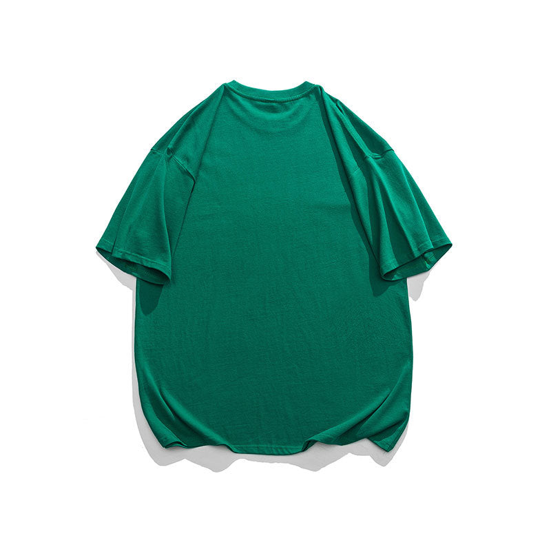 Men T Shitrs Color Letter Printing Loose