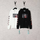off White Hoodie Printed Men's Women's Pullover Ow Casual Loose Coat