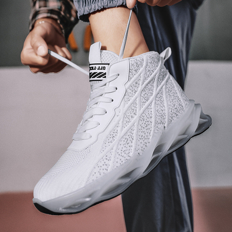designer Sneaker Shoes Autumn Men's Shoes Breathable High Top Sneakers Fashion Outdoor Running Shoes