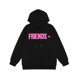 Vlone Hoodie Hip Hop High Street Big V Print Short Sleeve T-Shirt Hoodie