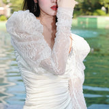 Taffeta Dress Lace Dress Elegant Graceful Satin