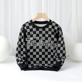 Children Long Sleeve Shirts Autumn Boys' Long-Sleeved Sweater Printed Sweater