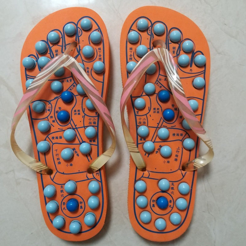 Under Desk Foot Rest Massager Acupressure Massage Mat Slippers Sandals Shoes Massage Slippers Foot Pebble   Casual Fashionable