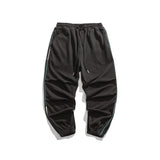 Man Fall Outfis Autumn Solid Color Exercise Casual Pants Men and Women All-Matching Wide Leg Ankle-Tied Sweatpants