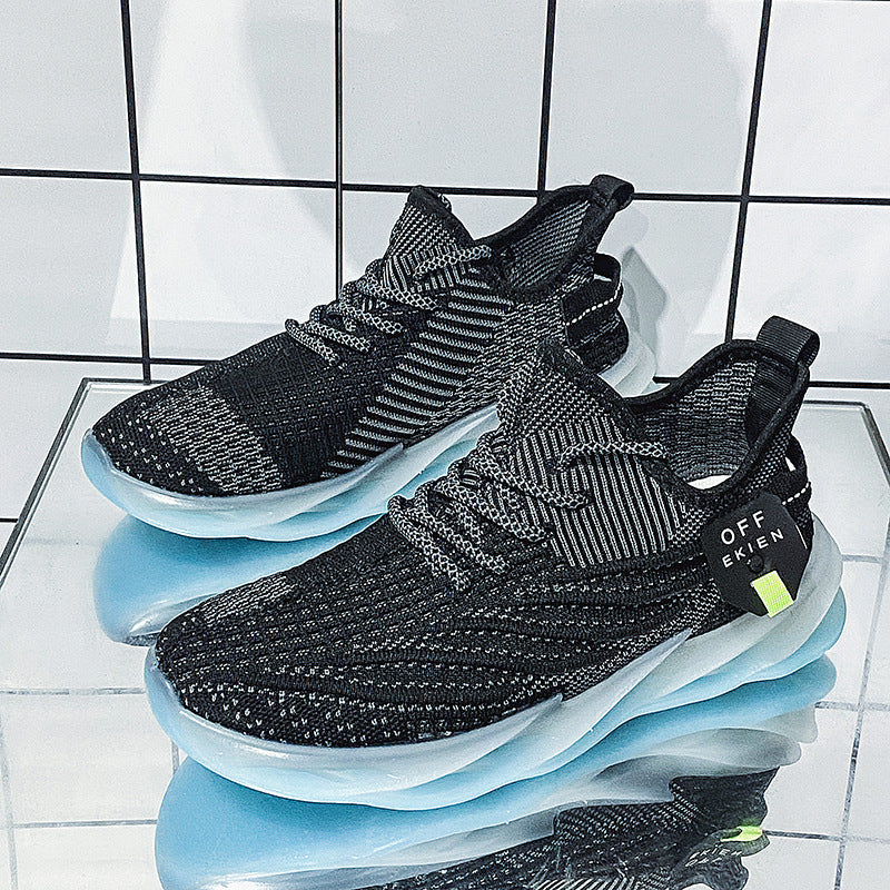 designer Sneaker Shoes Fashionable Breathable Platform Sneakers Men's Solid Color Casual Men's Shoes