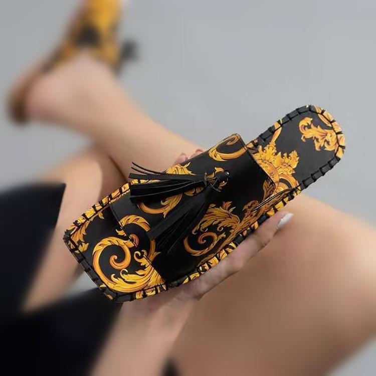 Women Open Toe Sandals Flats Spring/Summer Tassel Sandals