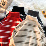 Men 'S Jackets Autumn And Winter Striped Sweater Men 'S Loose