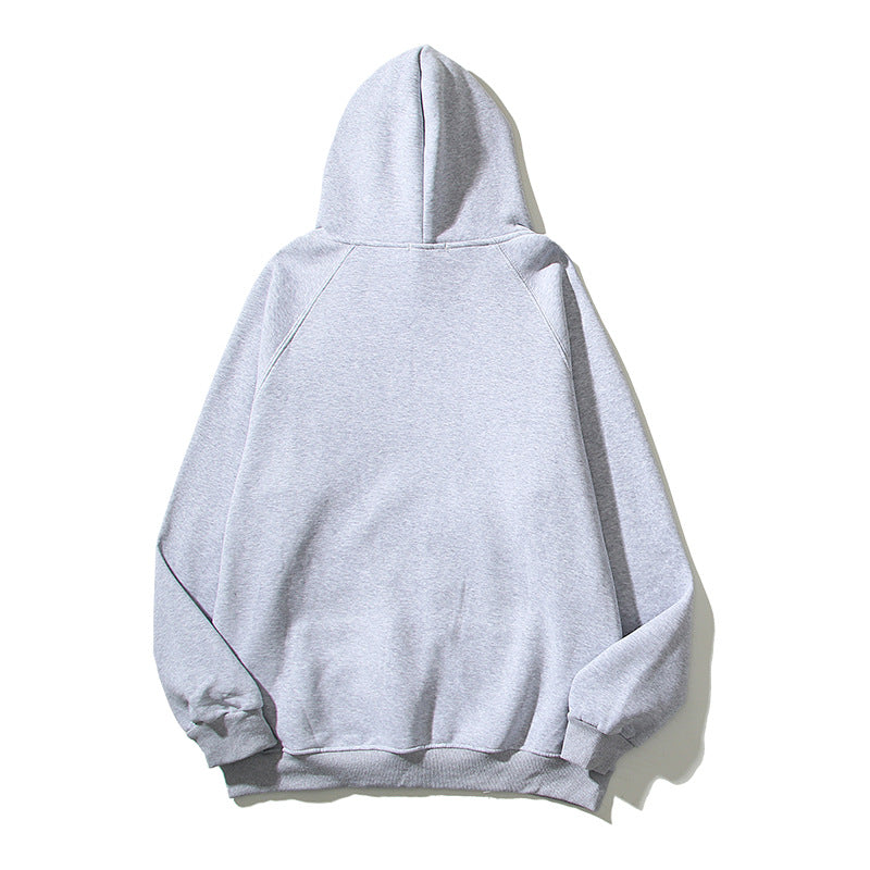 Kanye West Sunday Service Hoodie Niche Rap Blue Red Towel Embroidered Hoodie Fleece-Lined