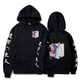 Anime Hoddies Attack on Titan Wing Printed Hoodie Sweatshirt Men's Sweater