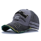 Ball Caps Vintage Fashion Ripped Baseball Cap 1969 Edging