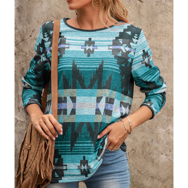 Romanian Gypsy Outfits Long-Sleeved T-shirt for Women