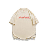 Men T Shitrs Solid Color Letter Simplicity Sweater Loose