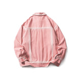 Men Denim Jackets Spring and Autumn Pink Denim Jacket Men's Jacket