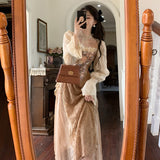 Betty Draper Valentine's Day Dress Retro Fairy Dress Temperament Lace Skirt