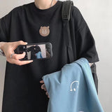 Men T-Shirts Loose Half-Length Sleeves Printing