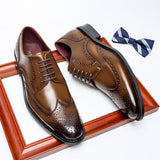 Men's Dress Shoes Classic Leather Oxfords Casual Cushioned Loafer Spring Business Men's Casual Leather Shoes Gentleman