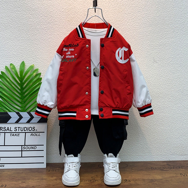 Toddler Boys Jackets Children's Clothing Boys' Baseball Jacket Casual Jacket Spring Clothing