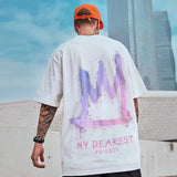 Men T-Shirts Loose Printed Half Sleeve