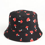 Bucket Hat Fishing Cap Cotton Print Fisherman Hat Printed Cartoon Fashion Men and Women Outdoor Sun Hat
