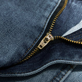 Men Jeans Stretch Soft Blue Casual Jeans