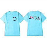 Squid Game Costume Casual Printed Men's and Women's Short Sleeve T-shirt