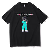 Squid Game Costume T-shirt Loose Men's and Women's Short Sleeve T-shirt