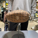 Boston Winter Hat Autumn and Winter Retro Painter Cap Octagonal Cap